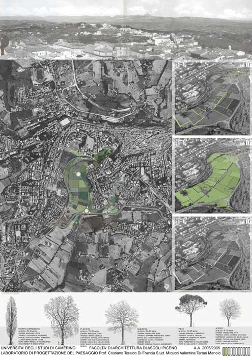 Laboratorio di Progettazione del Paesaggio Unicam Facoltà di Architettura di Ascoli Piceno - il parco di Fonte Scodella a sud di macerata Laboratorio di Progettazione del Paesaggio Unicam Facoltà di Architettura di Ascoli Piceno - il parco di Fonte Scodella a sud di macerata