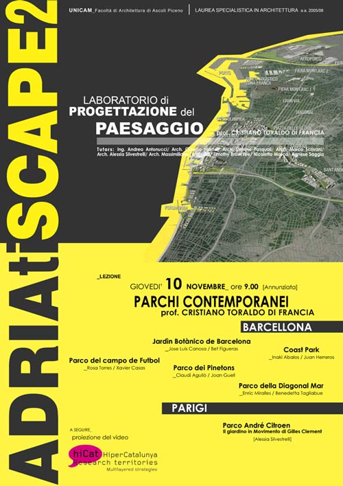 laboratorio di Progettazione del Paesaggio - AdriatiSCAPE2 laboratorio di Progettazione del Paesaggio - AdriatiSCAPE2