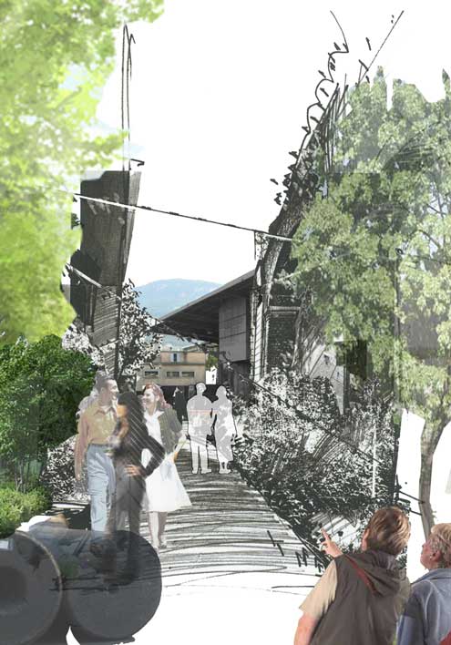 Laboratorio di Progettazione del Paesaggio Unicam Facoltà di Architettura di Ascoli Piceno - recupero area ex carbon, Pesaro 