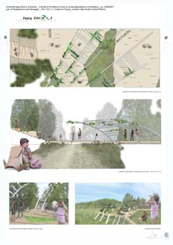 Laboratorio di Progettazione del Paesaggio Unicam Facoltà di Architettura di Ascoli Piceno - recupero ex cava Penserini, Pesaro 