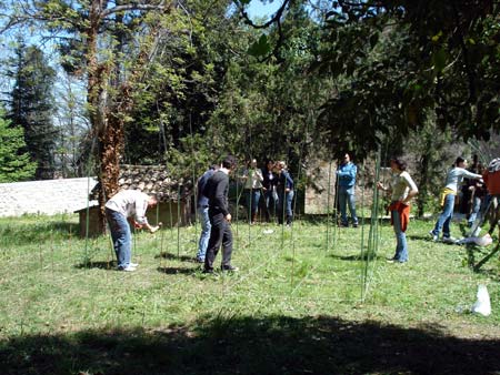 Laboratorio di Progettazione del Paesaggio Unicam Facoltà di Architettura di Ascoli Piceno - giardino pensieroso 2007