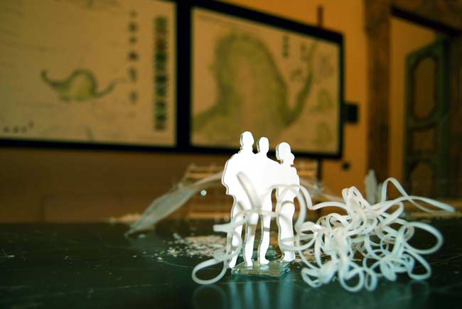 Laboratorio di Progettazione del Paesaggio Unicam Facoltà di Architettura di Ascoli Piceno - mostra a palazzo gradari, Pesaro sul parco del fiume Foglia - 2008