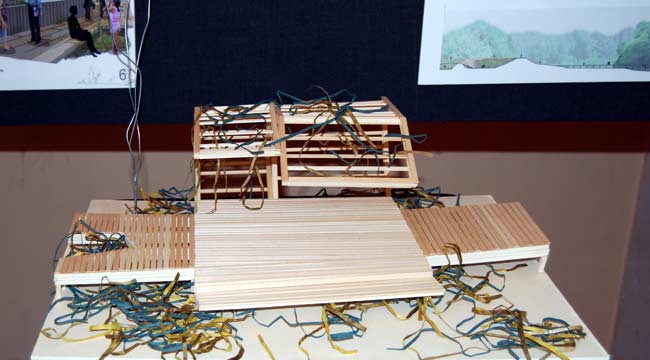 Laboratorio di Progettazione del Paesaggio Unicam Facoltà di Architettura di Ascoli Piceno - mostra a palazzo gradari, Pesaro sul parco del fiume Foglia - 2008