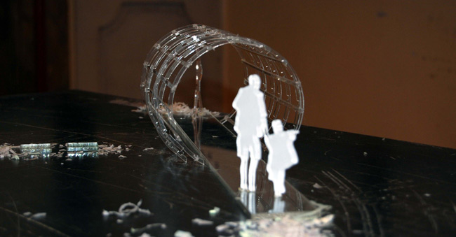 Laboratorio di Progettazione del Paesaggio Unicam Facoltà di Architettura di Ascoli Piceno - mostra a palazzo gradari, Pesaro sul parco del fiume Foglia - 2008