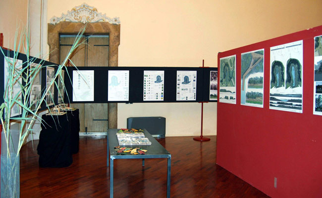 Laboratorio di Progettazione del Paesaggio Unicam Facoltà di Architettura di Ascoli Piceno - mostra a palazzo gradari, Pesaro sul parco del fiume Foglia - 2008