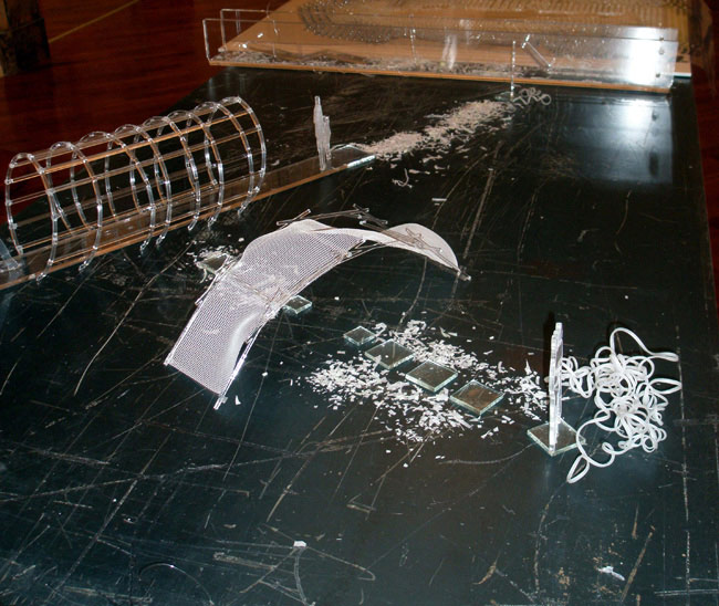 Laboratorio di Progettazione del Paesaggio Unicam Facoltà di Architettura di Ascoli Piceno - mostra a palazzo gradari, Pesaro sul parco del fiume Foglia - 2008