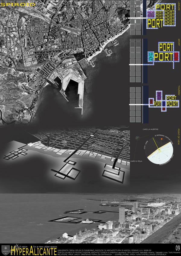 Tesi di Pirro Simone, Salvatelli Roberto, Tappatà Luca, Turtù Roberto - Hyper Alicante, A vision for a urban new space