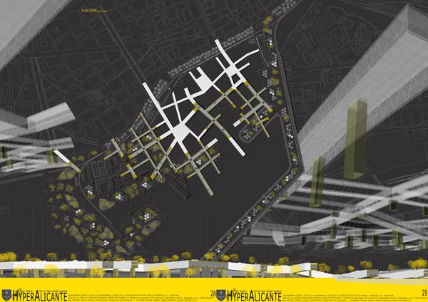 Tesi di Pirro Simone, Salvatelli Roberto, Tappatà Luca, Turtù Roberto - Hyper Alicante, A vision for a urban new space