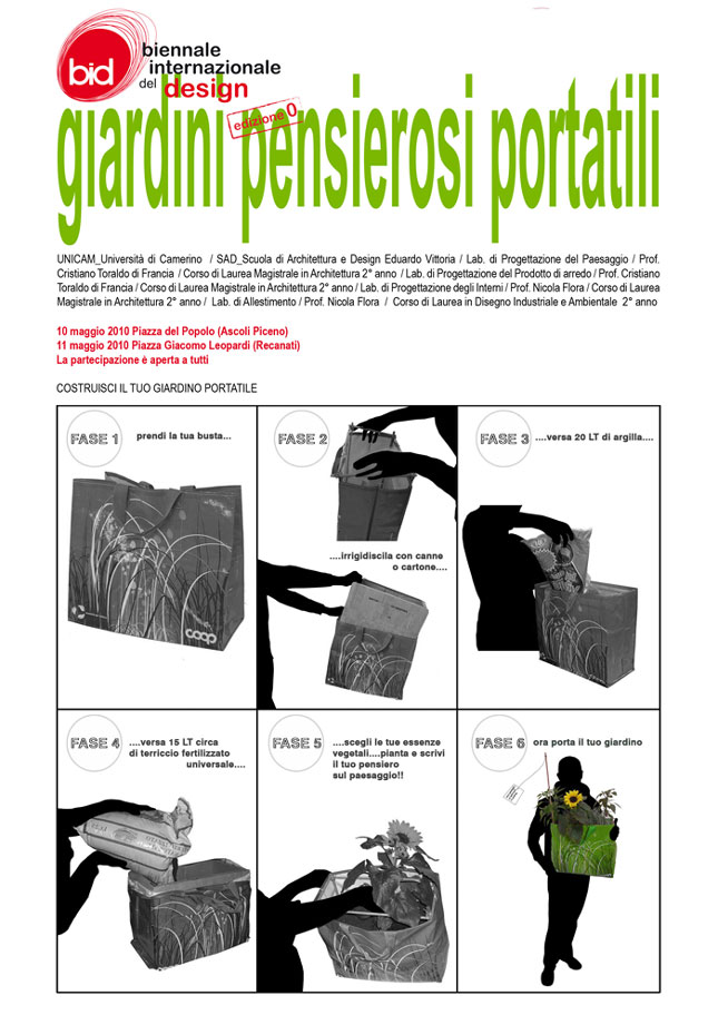 UNICAM - Giardini pensierosi portatili 
