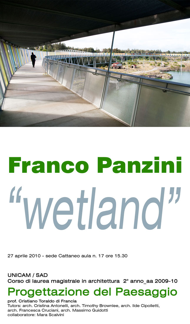 UNICAM - Incontro con Franco Panzini: "wetland"
