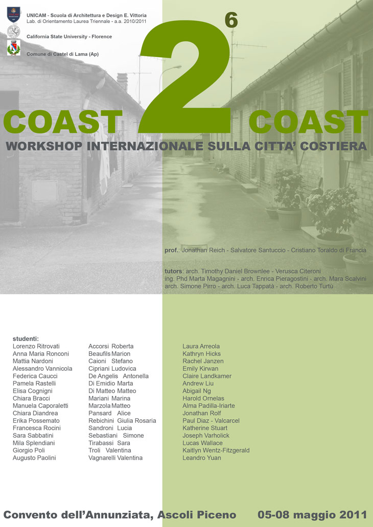 coast2coast 06 - workshop internazionale sulla città costiera
