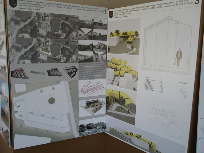 corso di laurea in scienze dell' architettura - C'era una volta... 5 casette a castel di lama