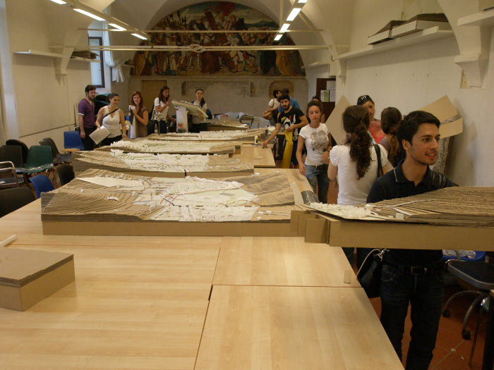 UNICAM, laboratorio di Paesaggio - parco dei vivai - mostra dei plastici