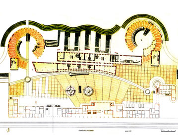 Transport interchange, landscaping of Porta Camollia Park | Cristiano Toraldo di Francia