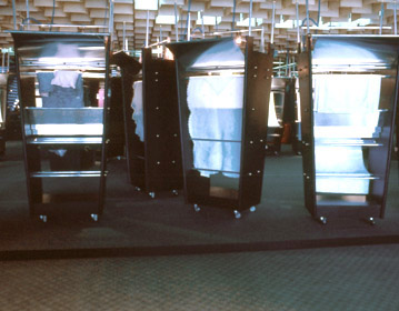 ”Venti Anni di Pitti Casa” exhibition set up, for Centro Moda, Florence 1986 | Cristiano Toraldo di Francia