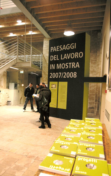 2008   Paesaggi del lavoroexhibition set up, Monte San Vito | Cristiano Toraldo di Francia