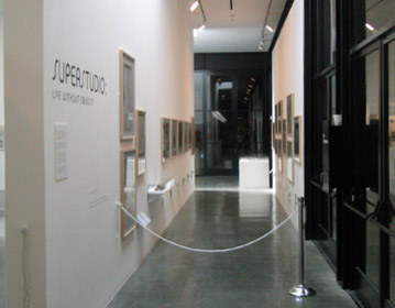 anthological Superstudio exhibition, Pasadena Art Center, Los Angeles  2004 | Cristiano Toraldo di Francia