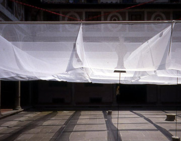 ”Per Agata Smeralda” exhibition set up, Ospedale degli Innocenti, Florence 1985 | Cristiano Toraldo di Francia